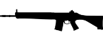 Swat 5.56 (Marksman Rifle) Silhouette